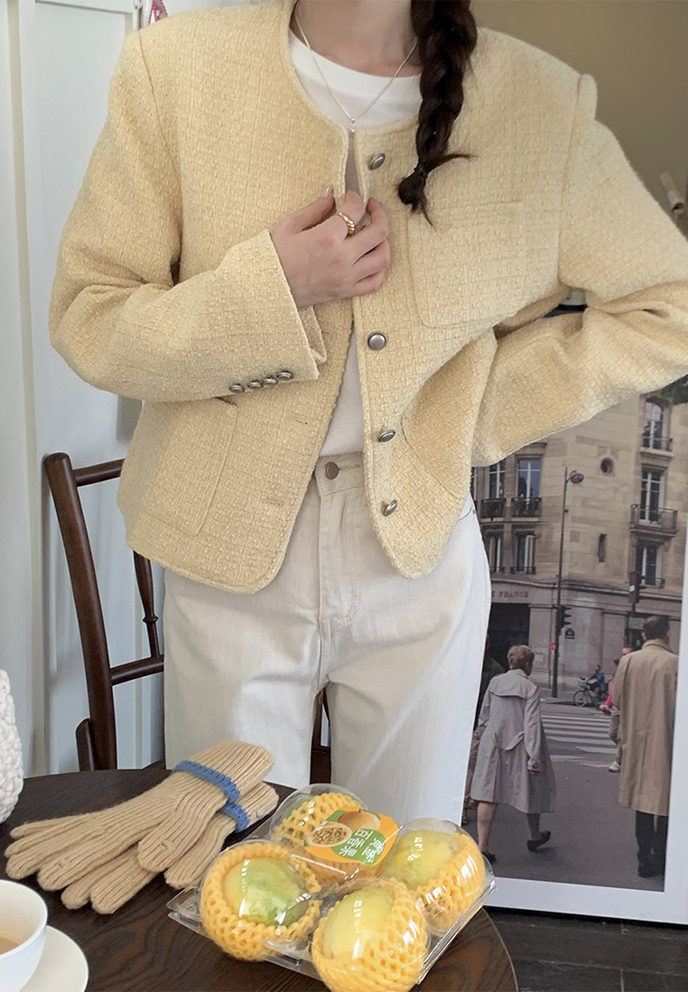 Autumn/Winter French Retro Chanel Tweed Blazer CA25101627PU