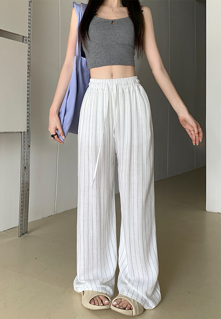 2024 Summer New Cotton Loose Straight Leg Pants CA24041027BE