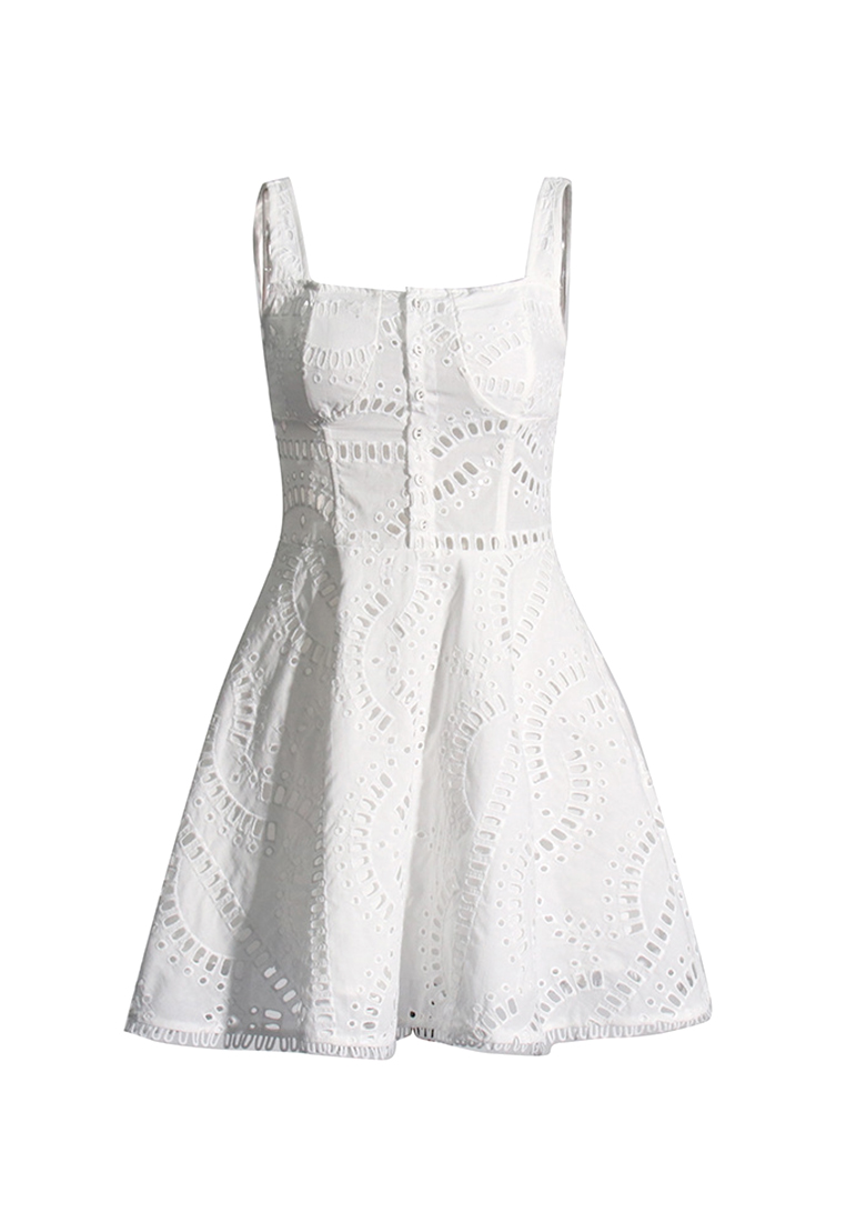 2024 New Drop Strap Square Neck Ultra Short Dress CA24032627PI