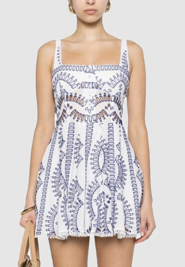 2024 New Drop Strap Square Neck Ultra Short Dress CA24032627PI