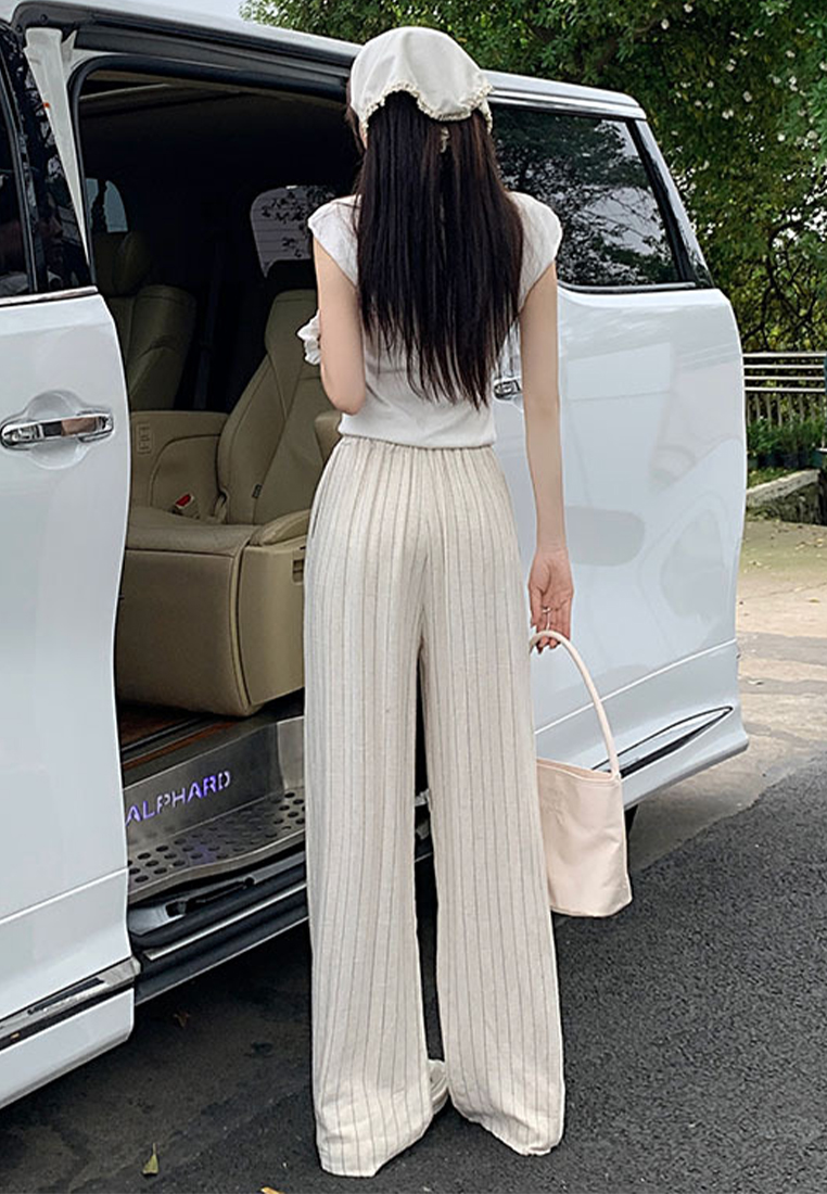 2024 Summer New Cotton Loose Straight Leg Pants CA24041027BE