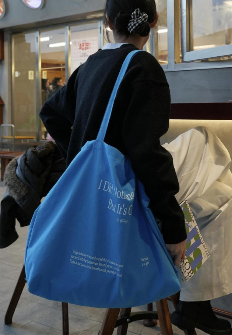 Korean style large capacity fashionable all-match letter handbag CA25061727BL