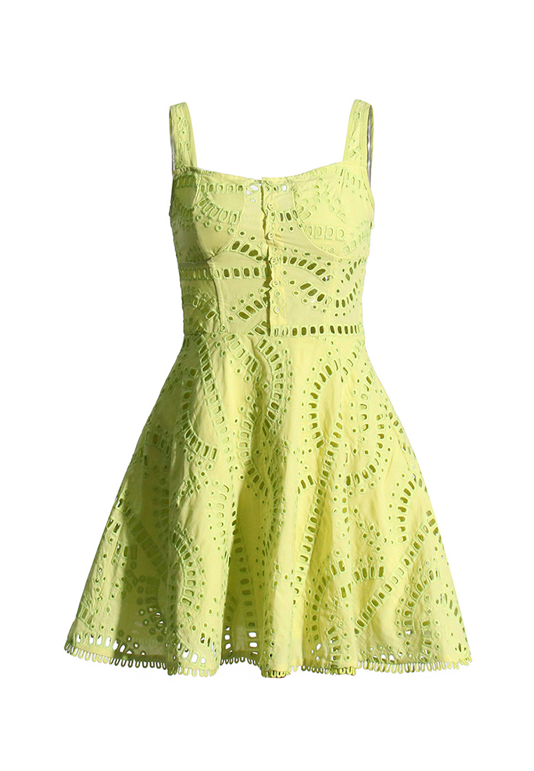 2024 New Drop Strap Square Neck Ultra Short Dress CA24032627PI