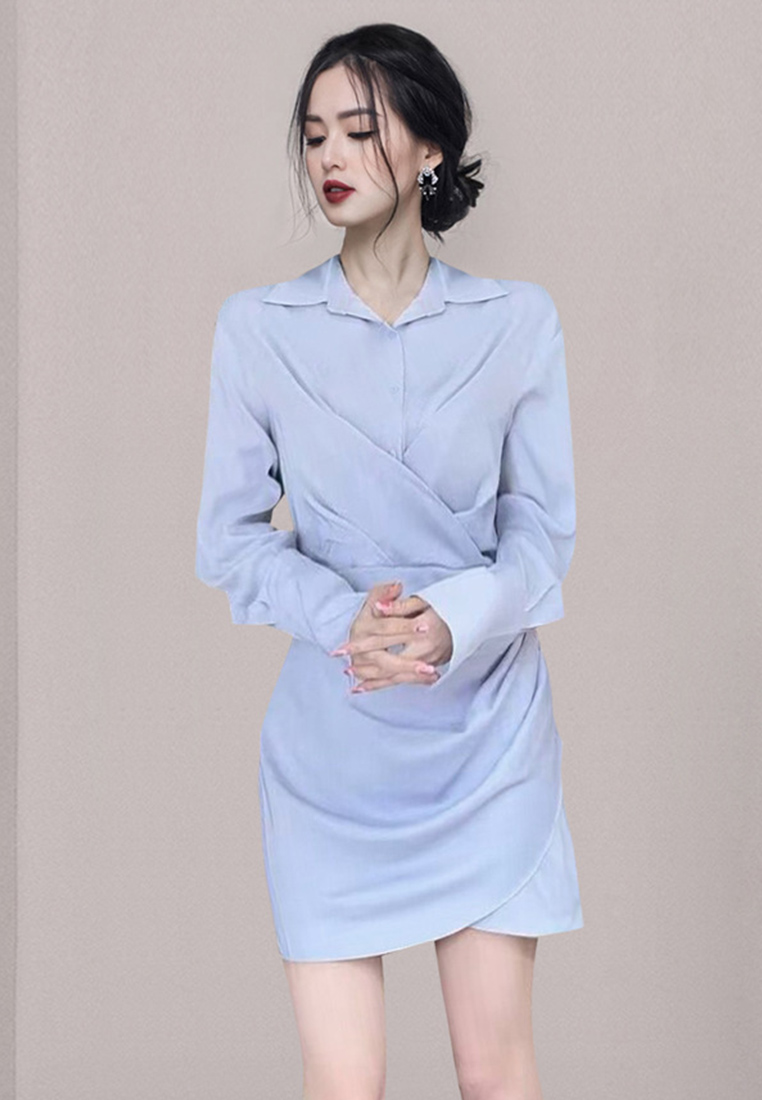 French Elegance Irregular Dress CA080728