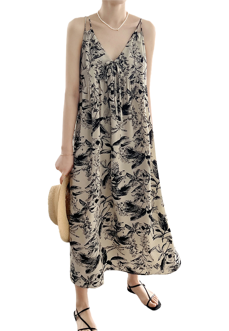 New French slip floral dress CA24030728