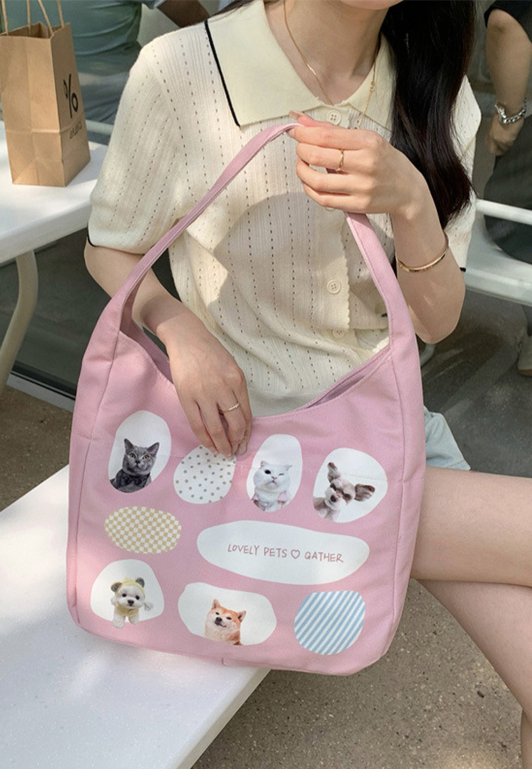 2024 Solid Color Cute Totes CA24032328PI