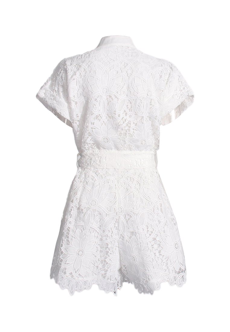 2024 Summer New Stand up Neck Waist Short Dress CA24032628W