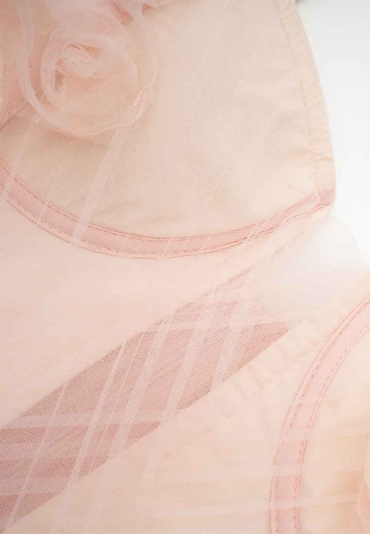 Rose Embroidery Luxury Quality Dress CA090828PK