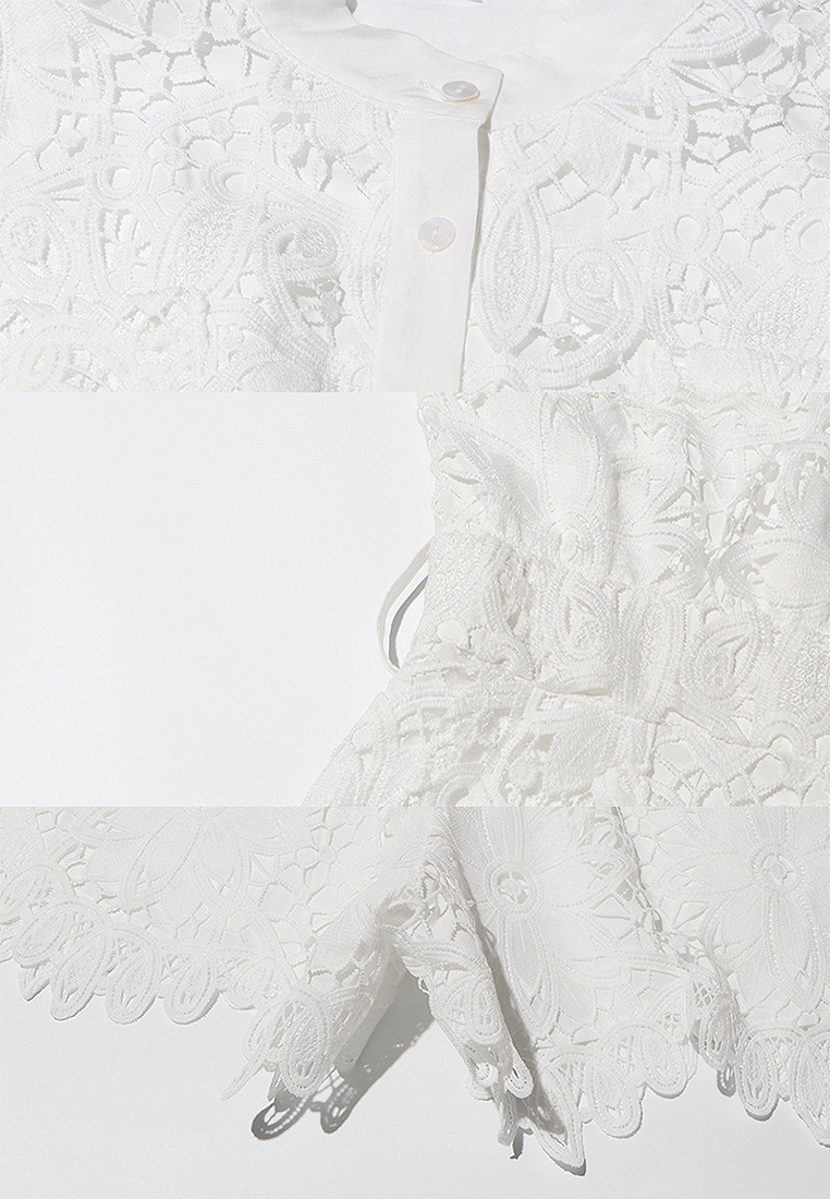 2024 Summer New Stand up Neck Waist Short Dress CA24032628W