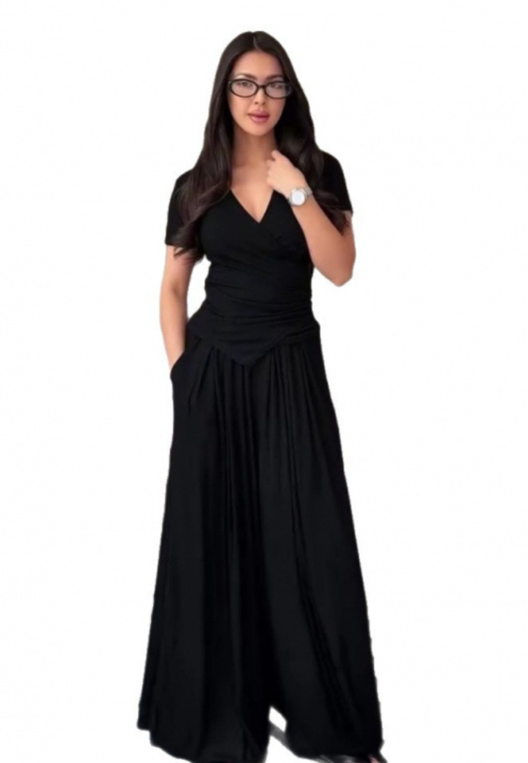  Fashion Versatile Comfortable Simple Casual Dress CA25091428BK