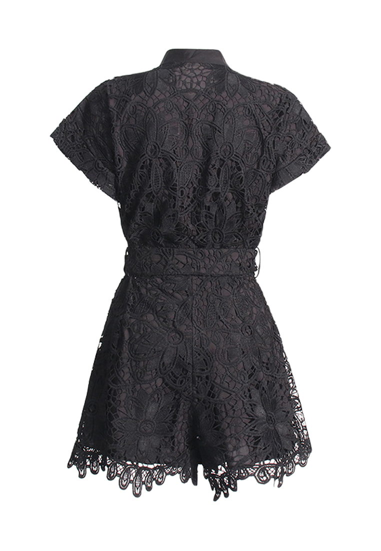 2024 Summer New Stand up Neck Waist Short Dress CA24032628W