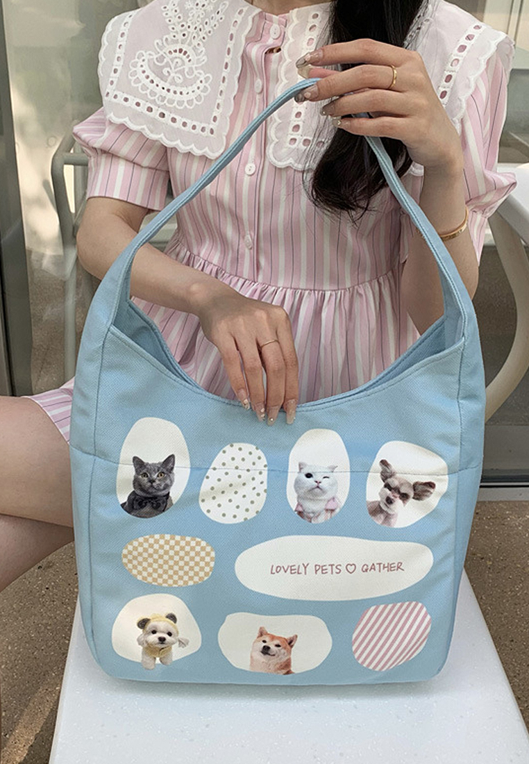 2024 Solid Color Cute Totes CA24032328PI