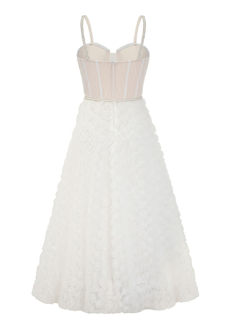 Rose Embroidery Luxury Quality Dress CA090828PK