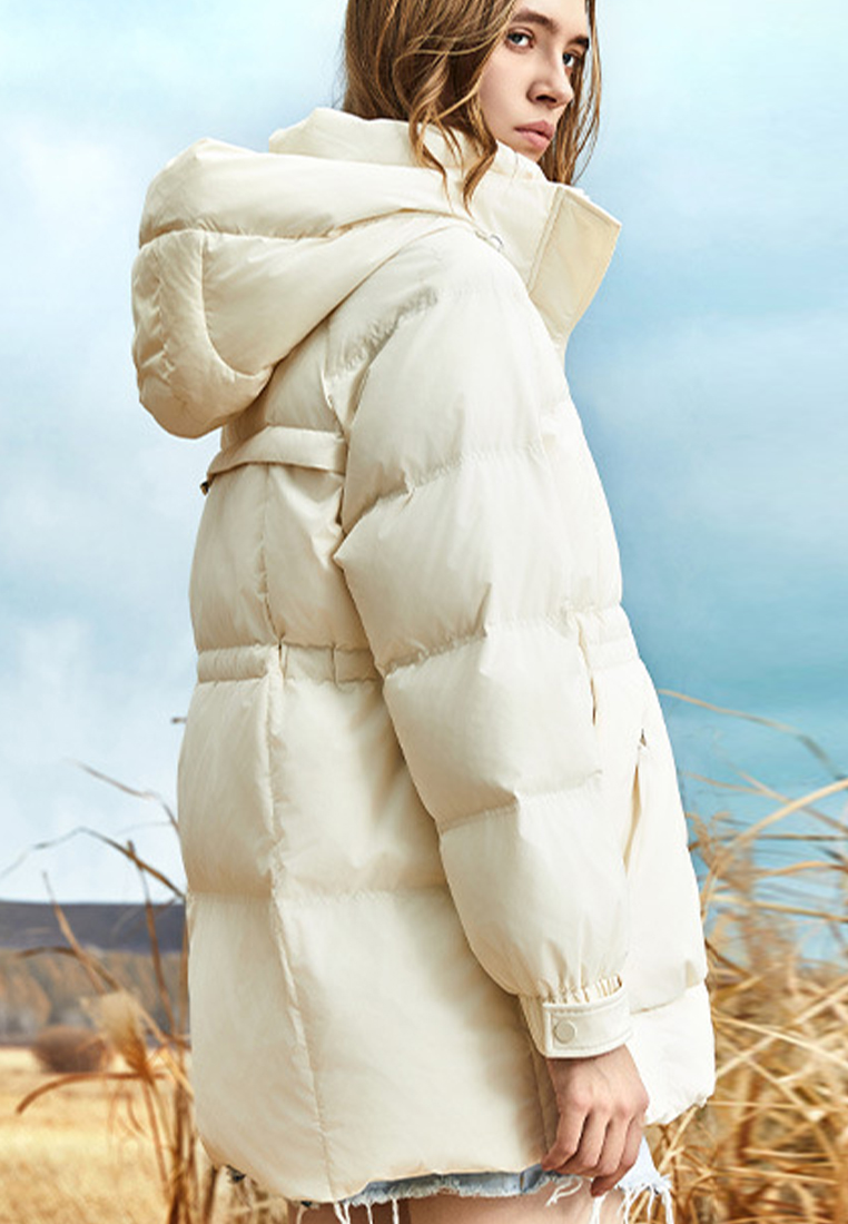 New winter thick mid length hooded down jacket CA101728PK