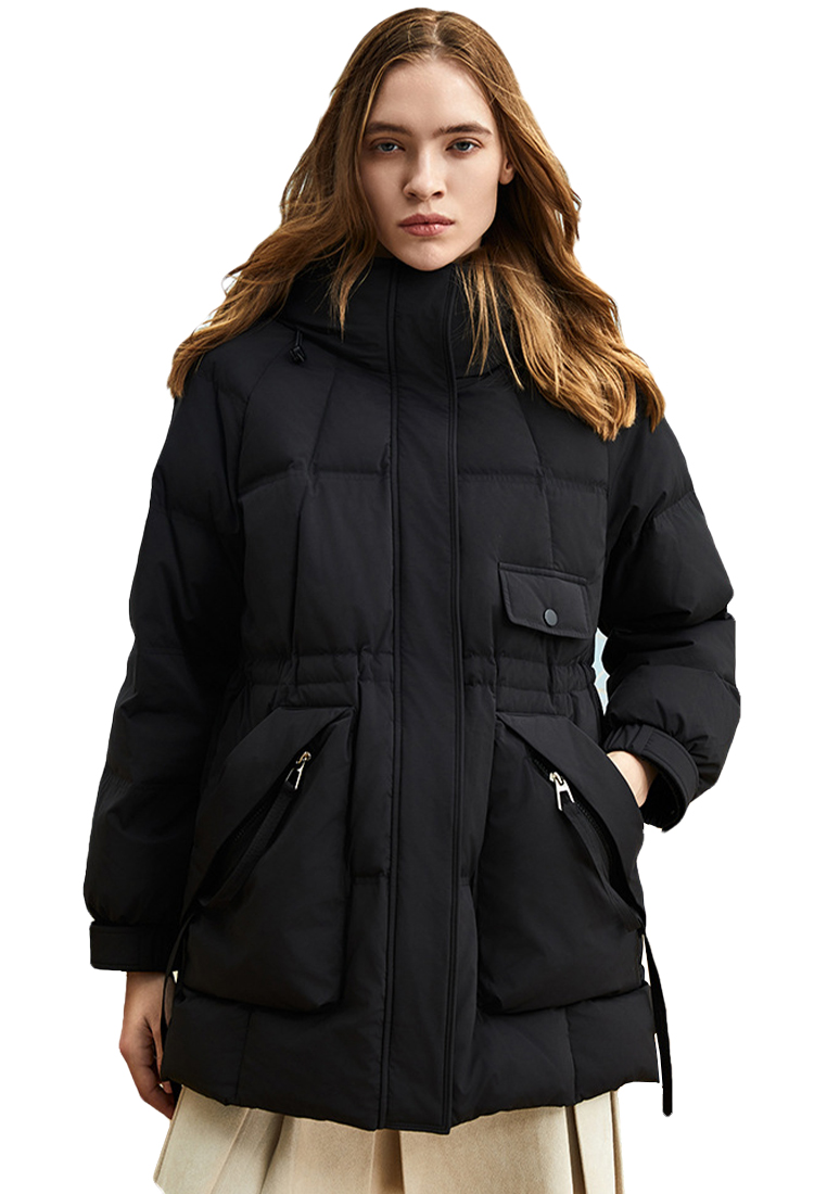 New winter thick mid length hooded down jacket CA101728PK