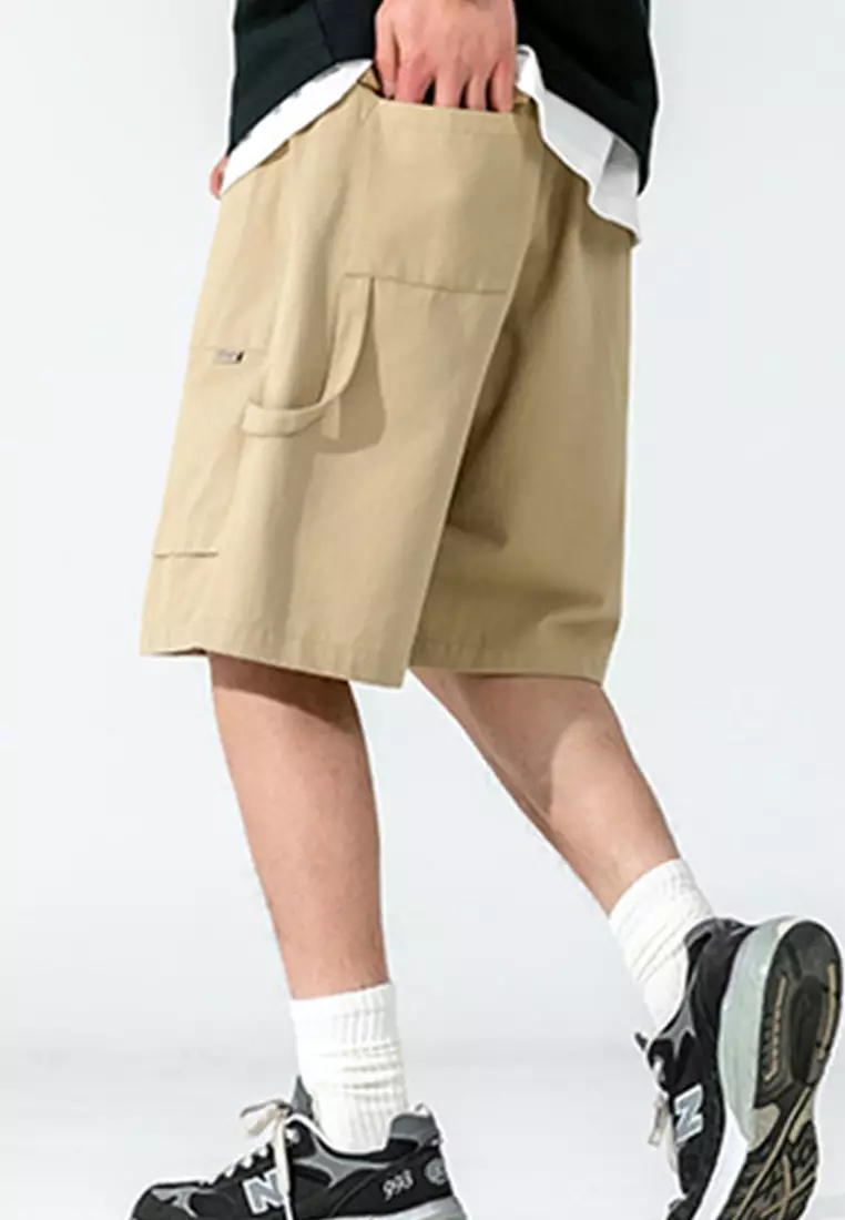 All-Match Cotton Loose Sports Streamer Five-Point Short Pants A22050328KI-XXL