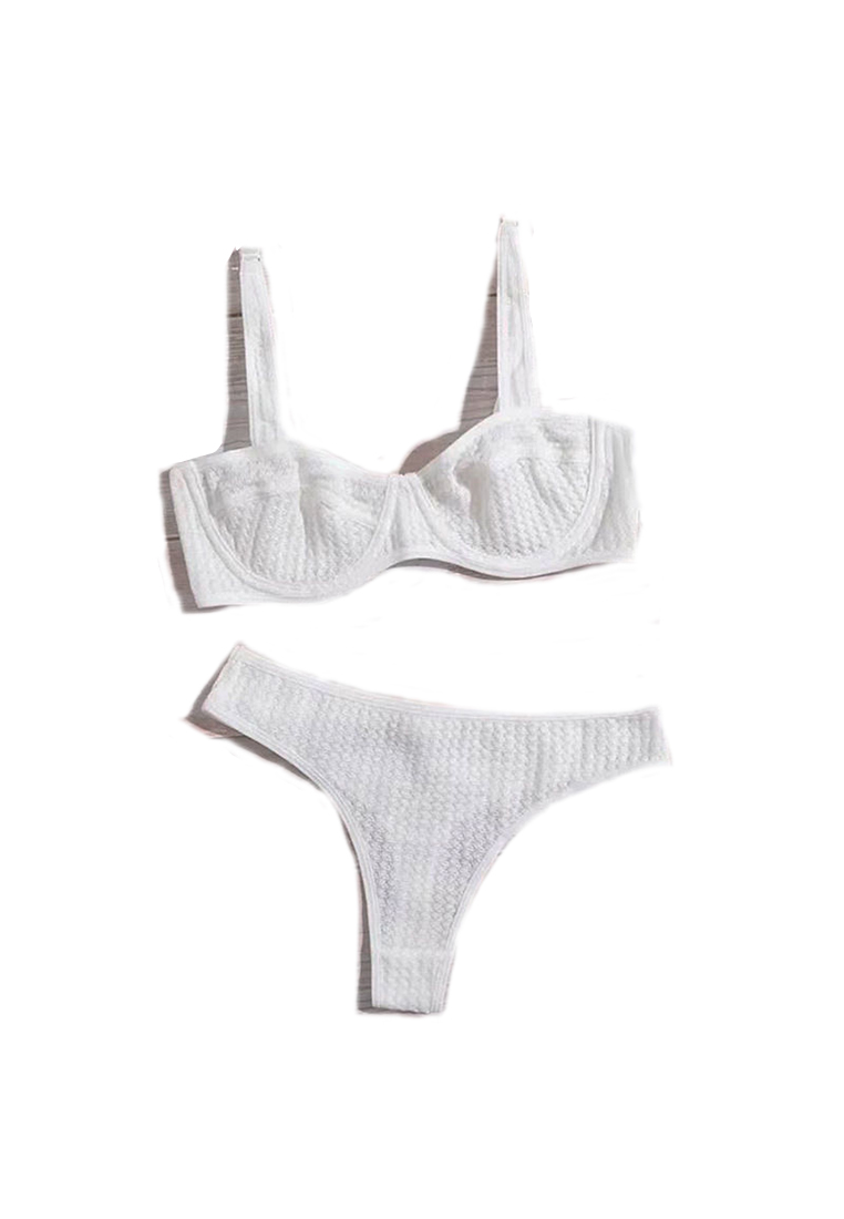 Simple Solid Color Ultra-Thin Breathable Push-Up Bra with Lifting and Support CA23050429