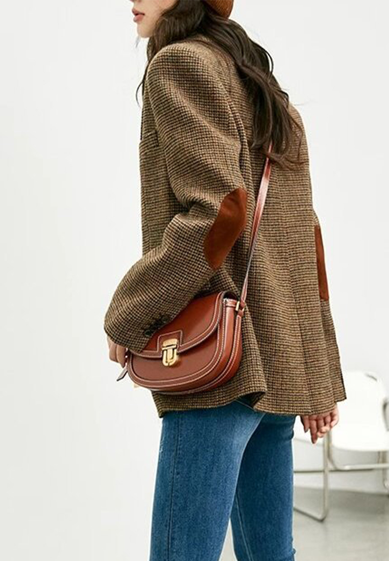 Vintage loose wool suit CA241128129BW