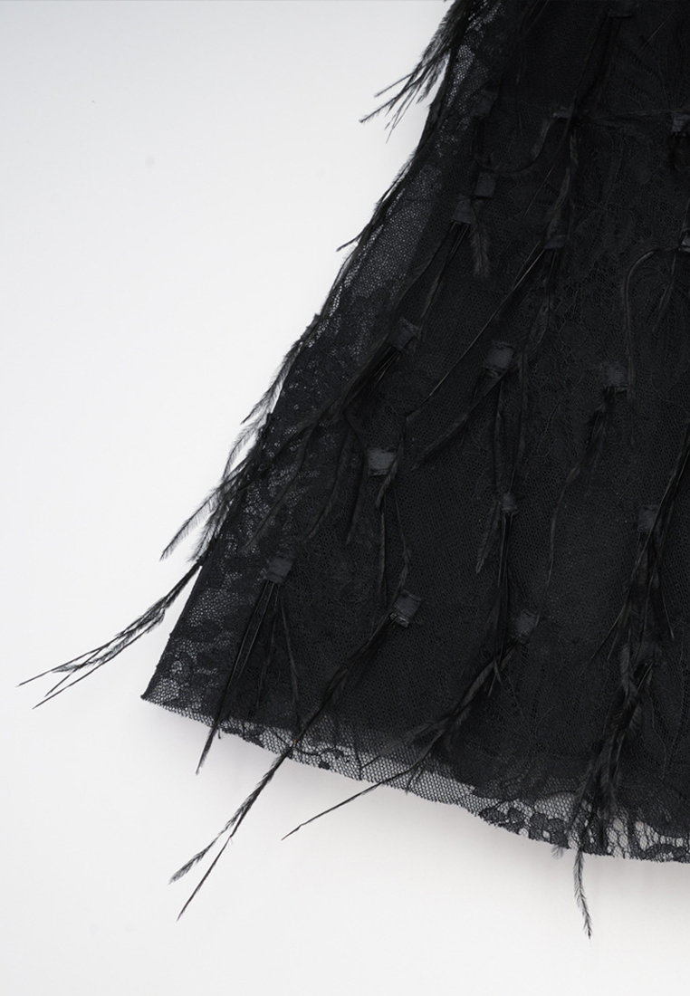 Lace and Bead Embellished Luxury Quality Evening Party Dress CA090829W