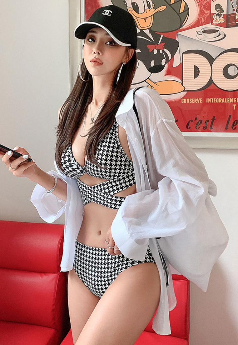 Korean Cross Strap Swimsuit Sexy Bikini CA24032129MT