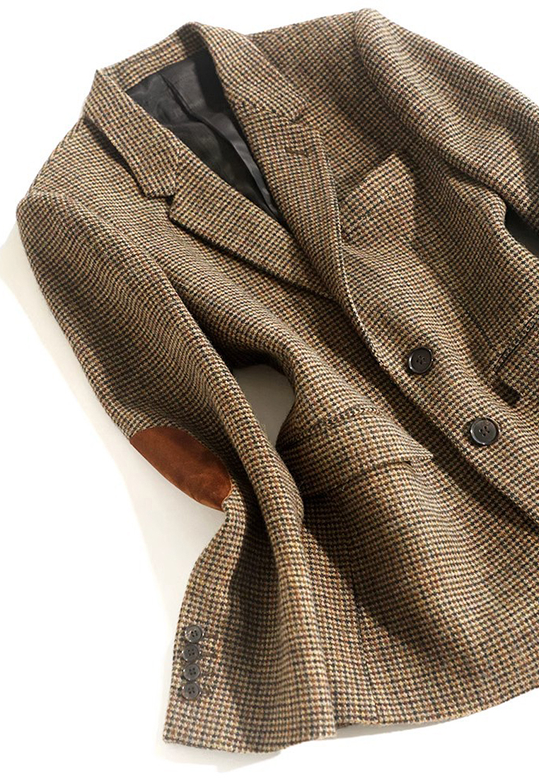 Vintage loose wool suit CA241128129BW