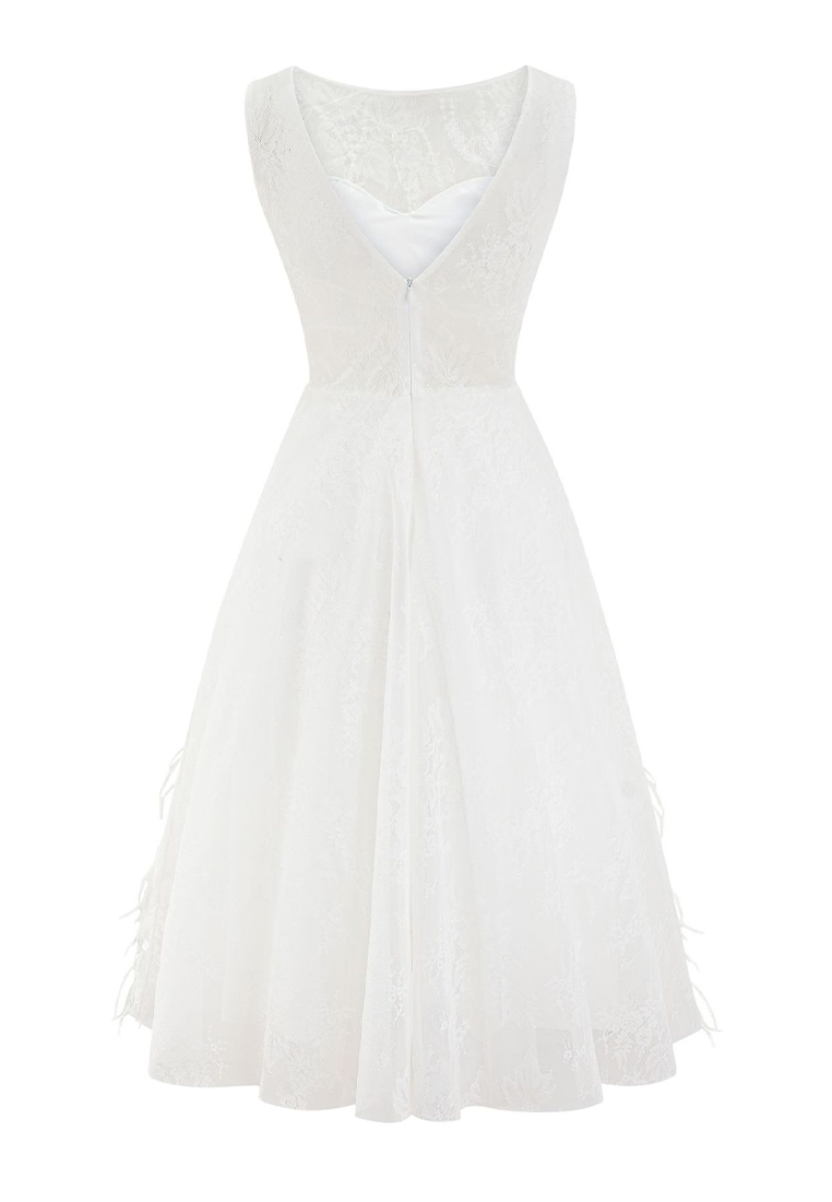 Lace and Bead Embellished Luxury Quality Evening Party Dress CA090829W