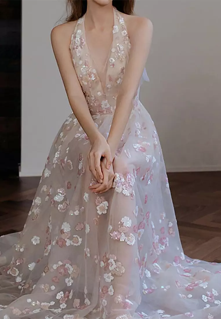 Fashion sequin light luxury embroidered dress CA24102536PI