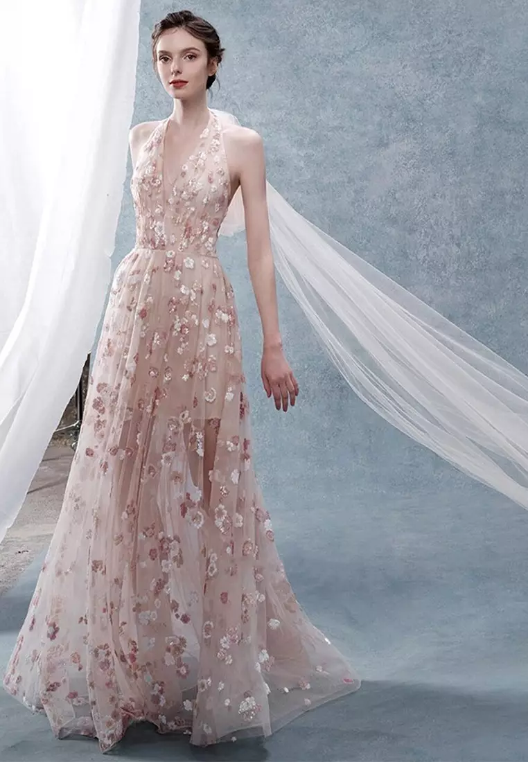 Fashion sequin light luxury embroidered dress CA24102536PI