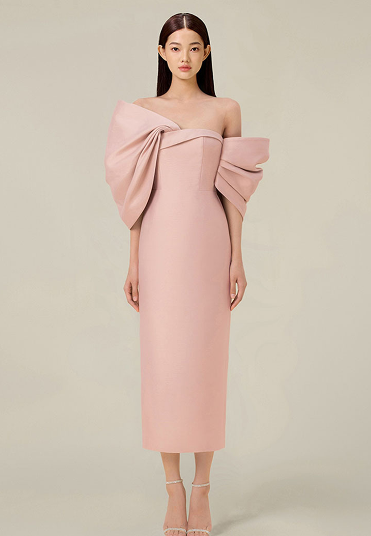 French elegant high waisted dress dress CA24102506PI