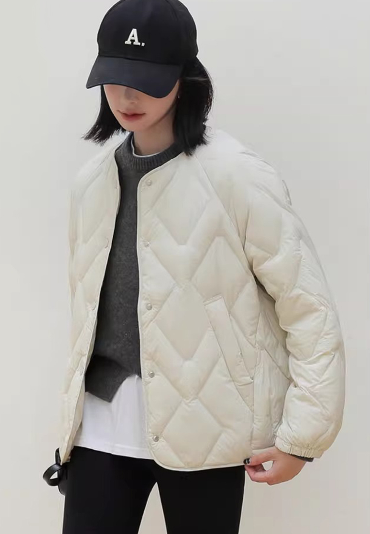 Advanced Short 95% Velvet Warm Down Jacket CA24112103BE