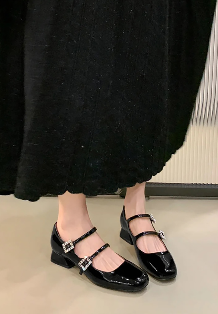 2025 Bowknot Leather Shoes CA25030314BK