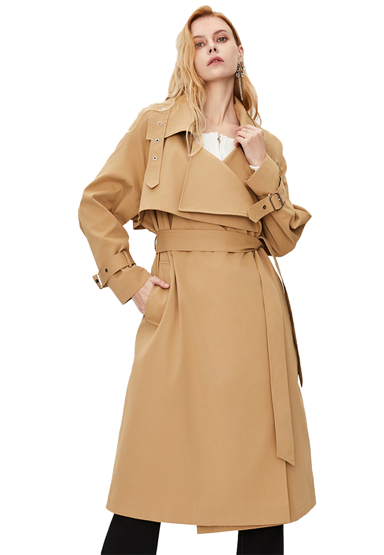 British style luxury quality fashionable temperament trench coat CA101703