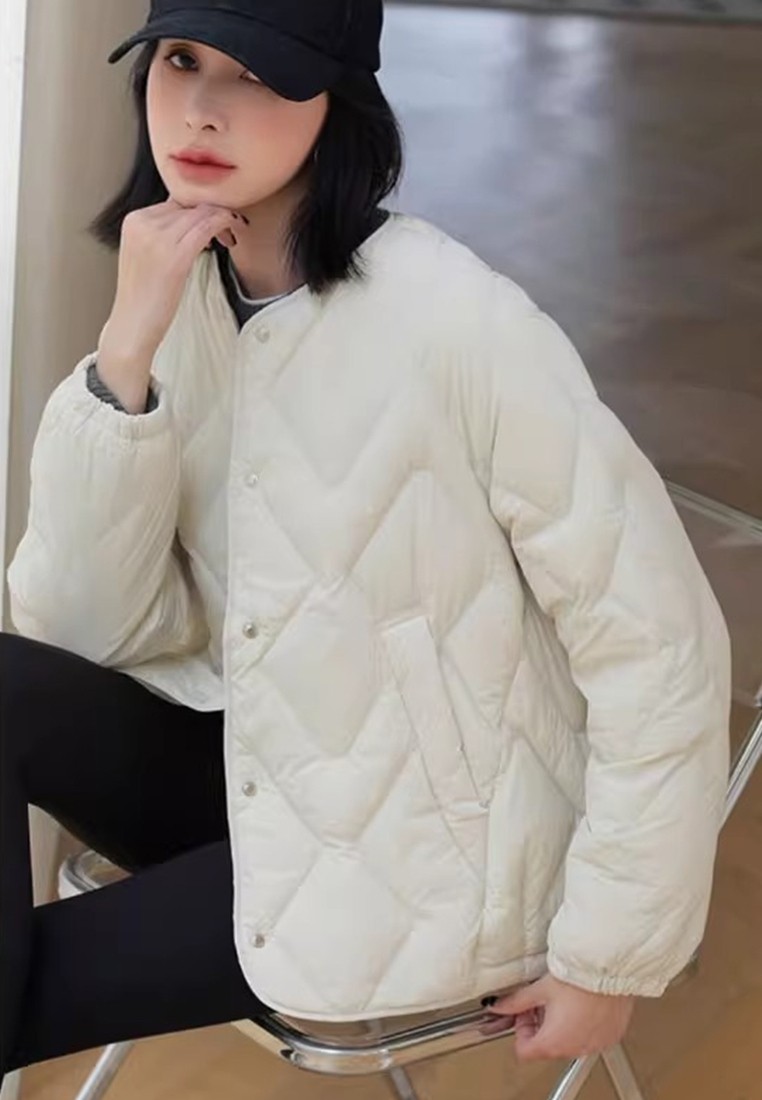 Advanced Short 95% Velvet Warm Down Jacket CA24112103BE