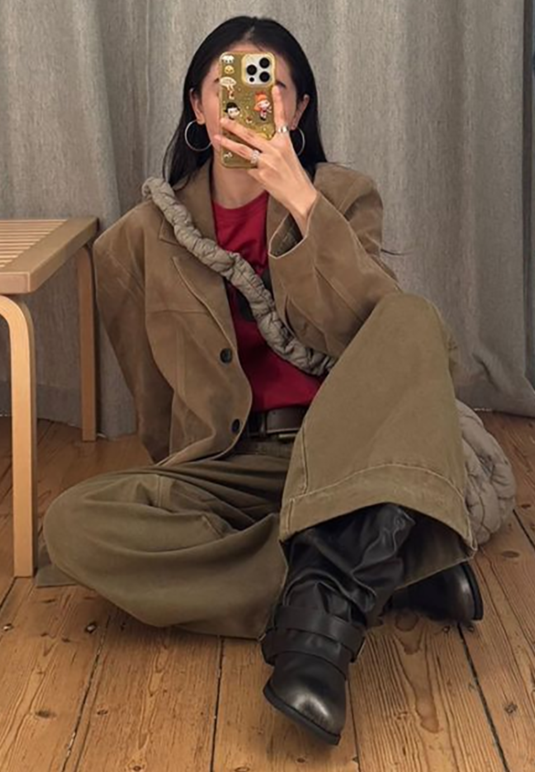 New square toe versatile Martin boots CA25090203BK