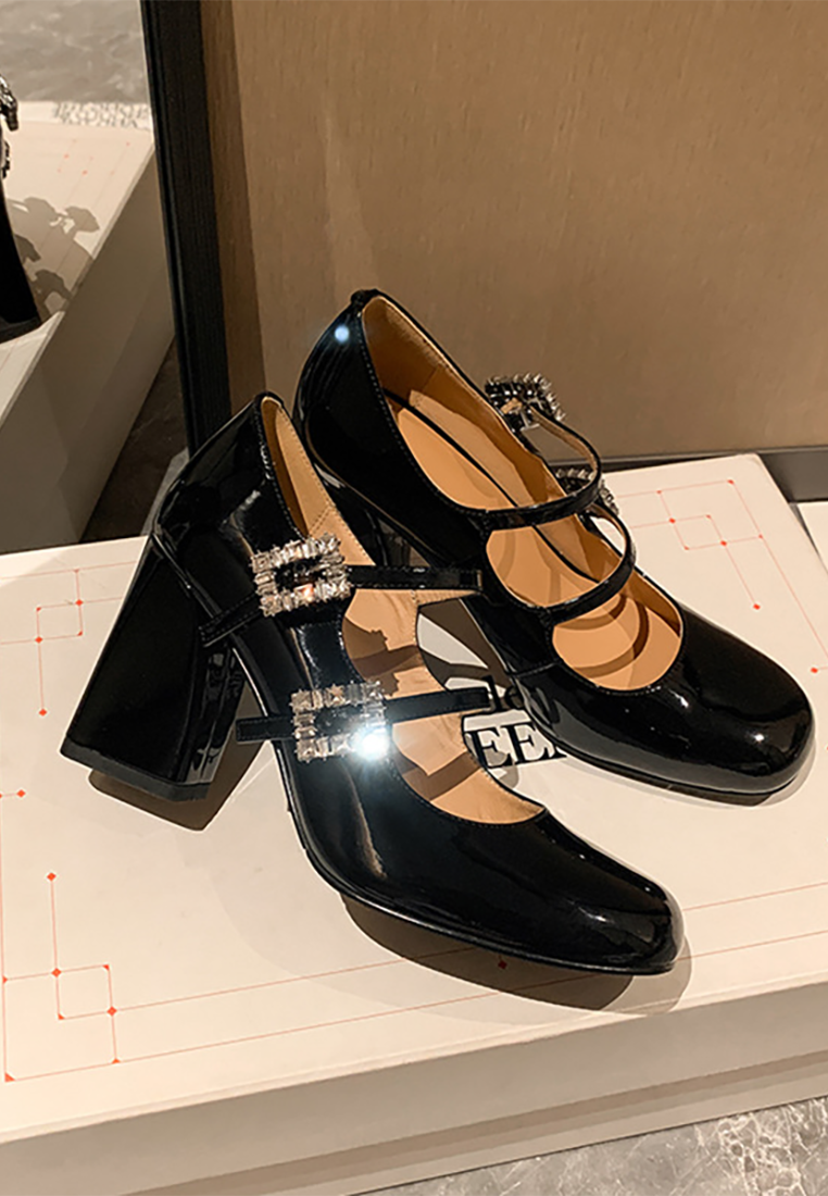 2025 Bowknot Leather Shoes CA25030314BK