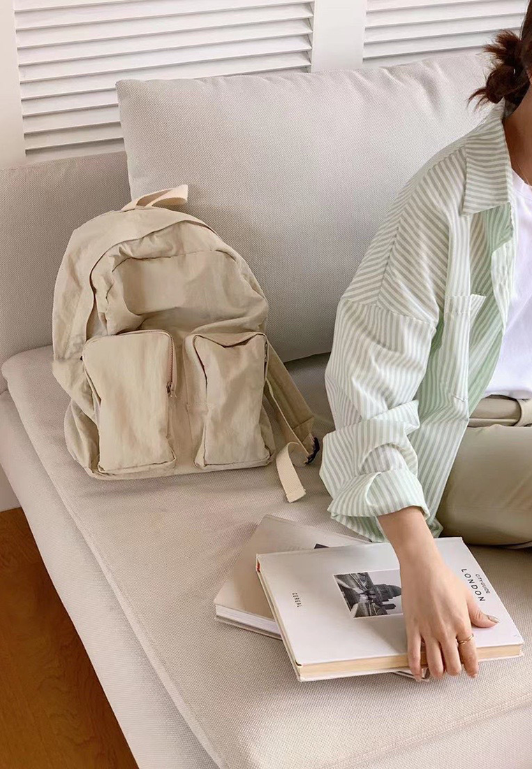 New Soft Texture Backpack CA25030303BK