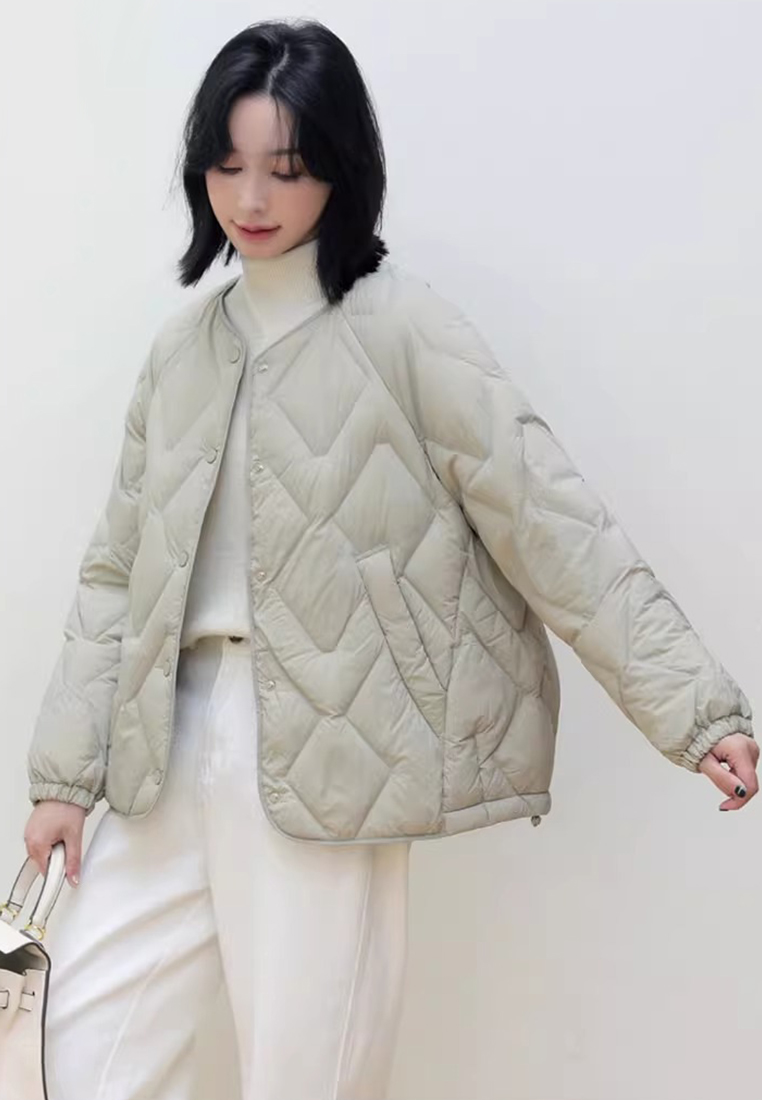 Advanced Short 95% Velvet Warm Down Jacket CA24112103BE