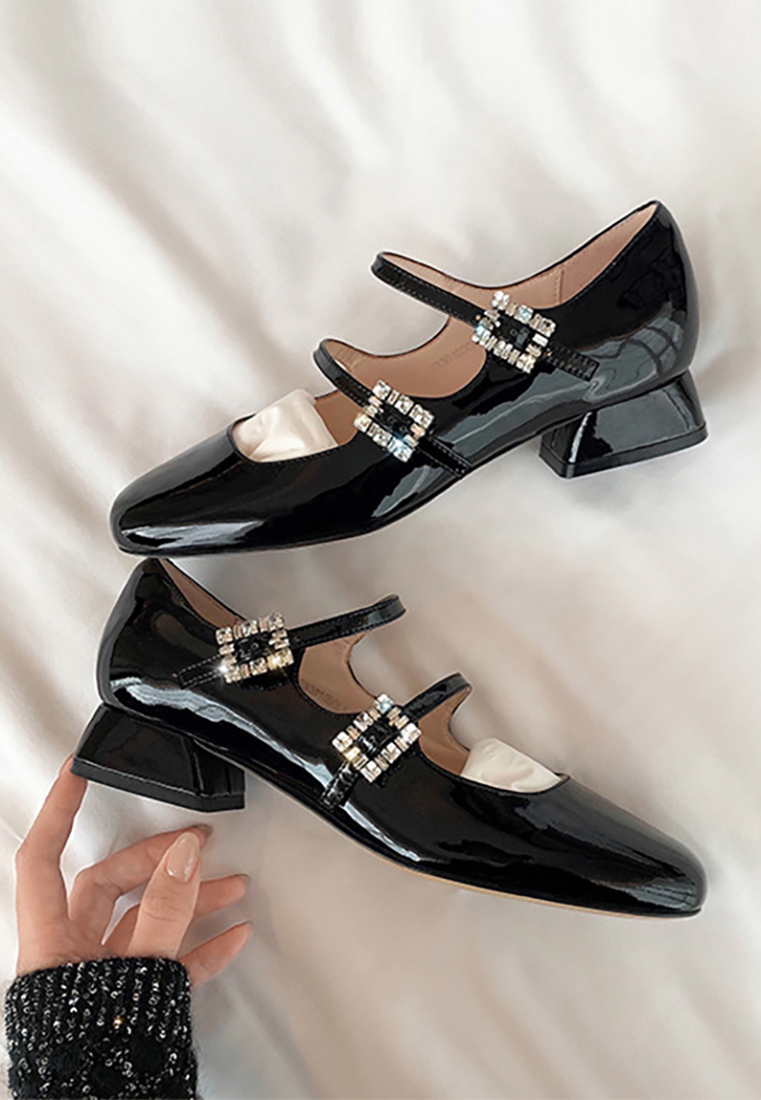 2025 Bowknot Leather Shoes CA25030314BK