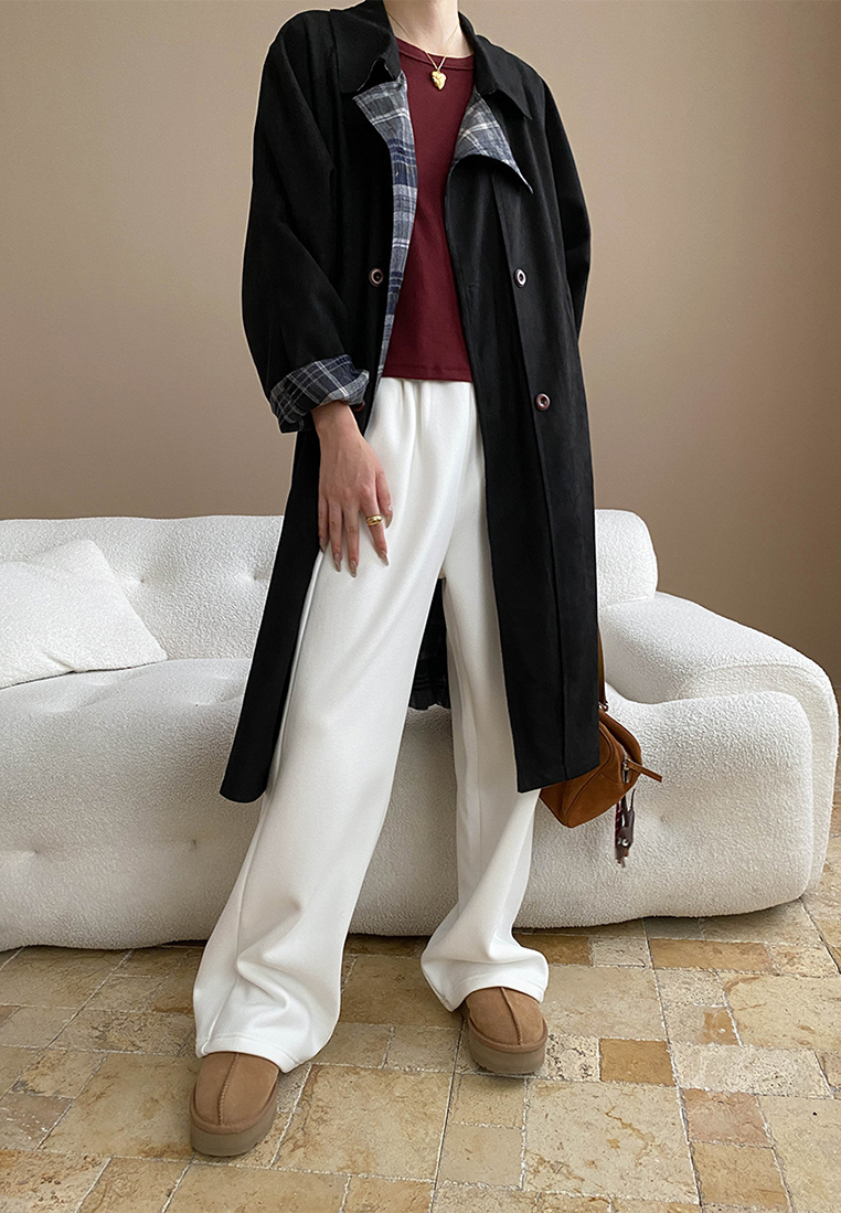 Early Autumn New Faux Suede Reversible Vintage Plaid Jacket CA25092503KI