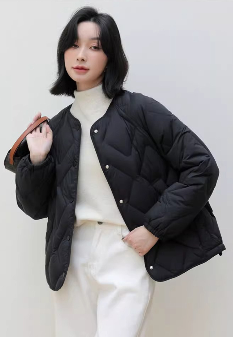 Advanced Short 95% Velvet Warm Down Jacket CA24112103BE