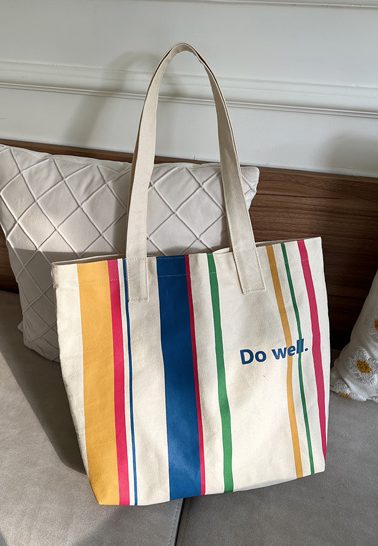 2024 New Letter Stripe Totes CA24032330BE