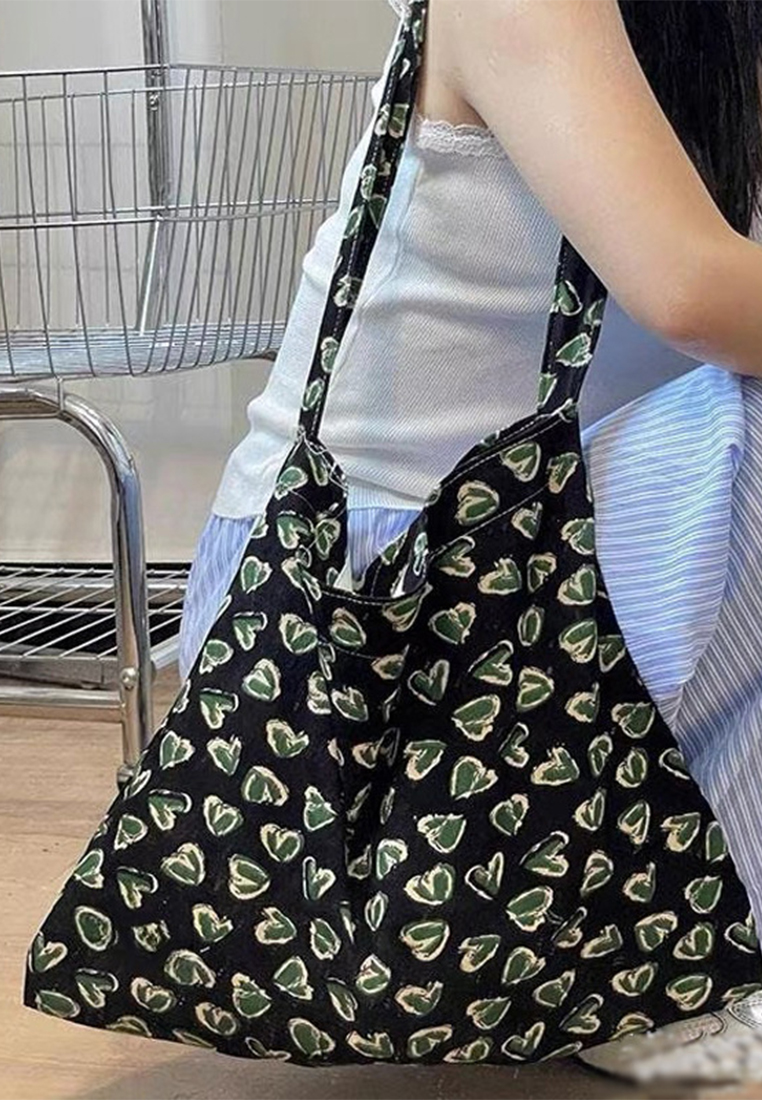 Korean style canvas new art shoulder bag CA25061730GR