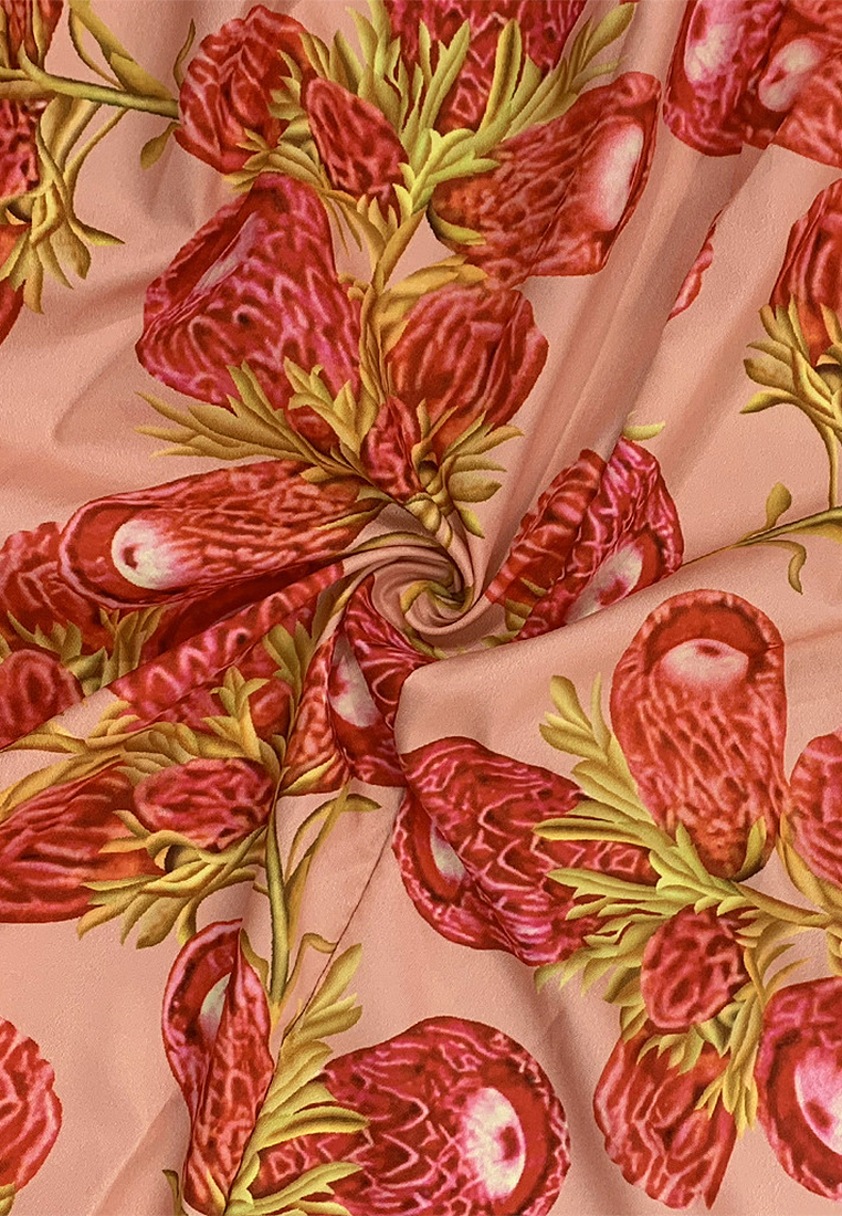 New fashionable and stylish short sleeved printed dress CA25042230RD