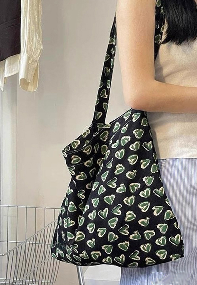 Korean style canvas new art shoulder bag CA25061730GR