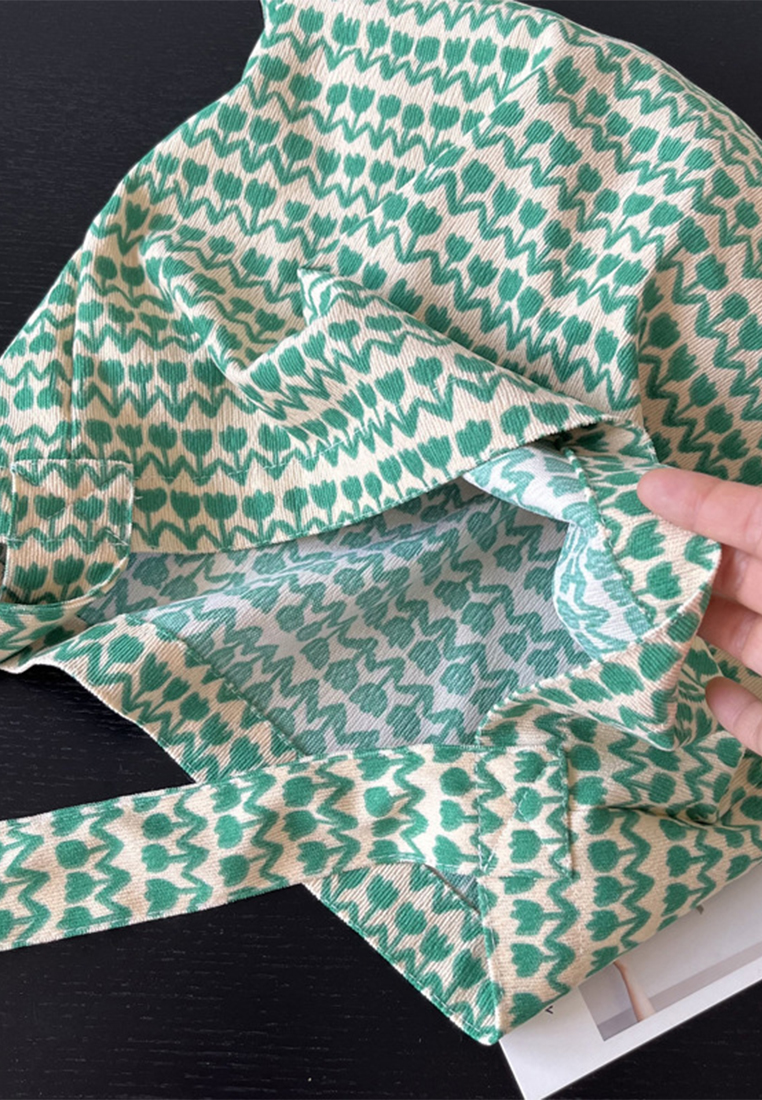 Korean style canvas new art shoulder bag CA25061730GR