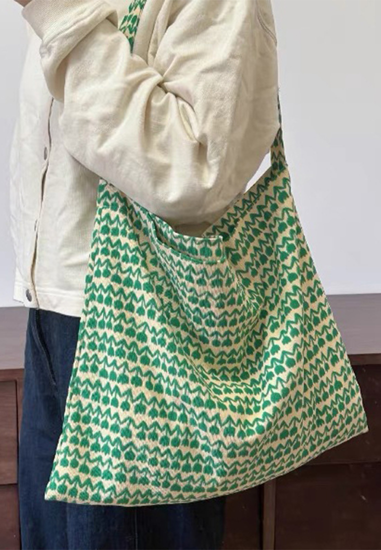 Korean style canvas new art shoulder bag CA25061730GR