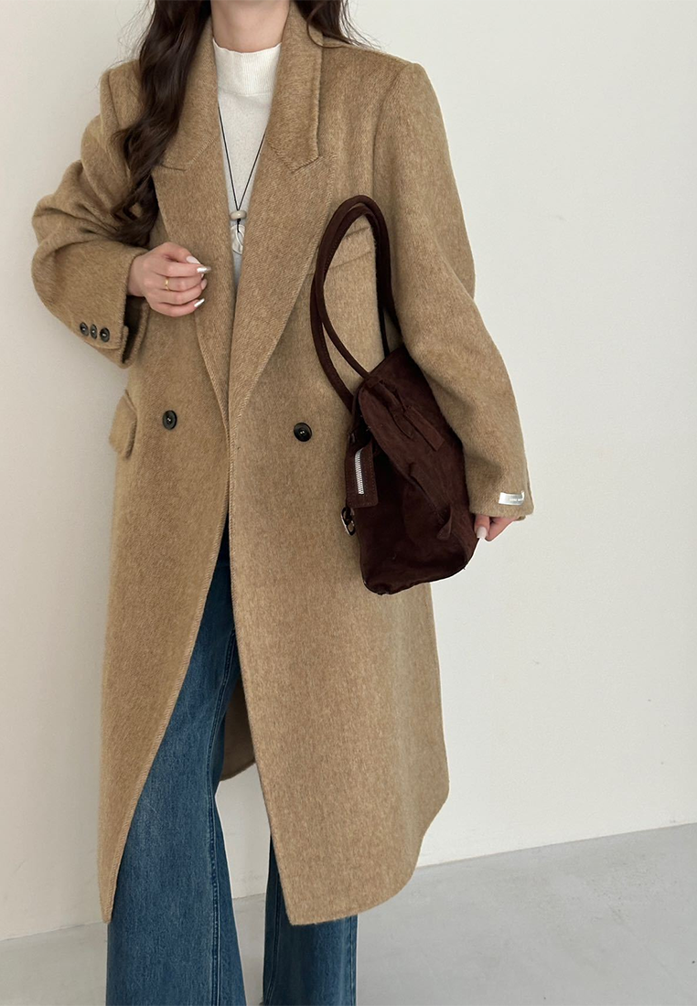 New Korean style double-sided wool coat for commuting CA25102431GY