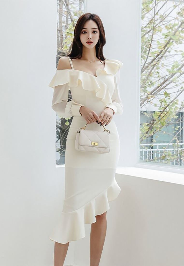 New Sexy Off-the-Shoulder Fashion Bodycon Hemline Dress CA25091531BE