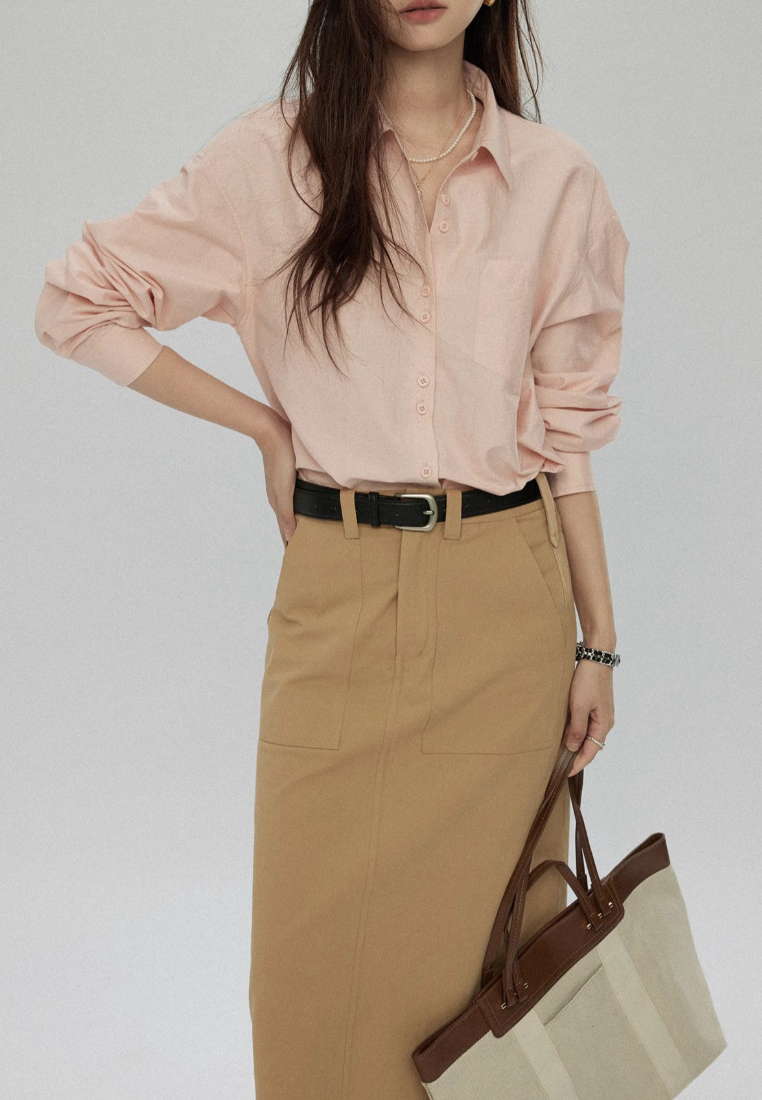 Autumn loose simple versatile top CA25091931PI