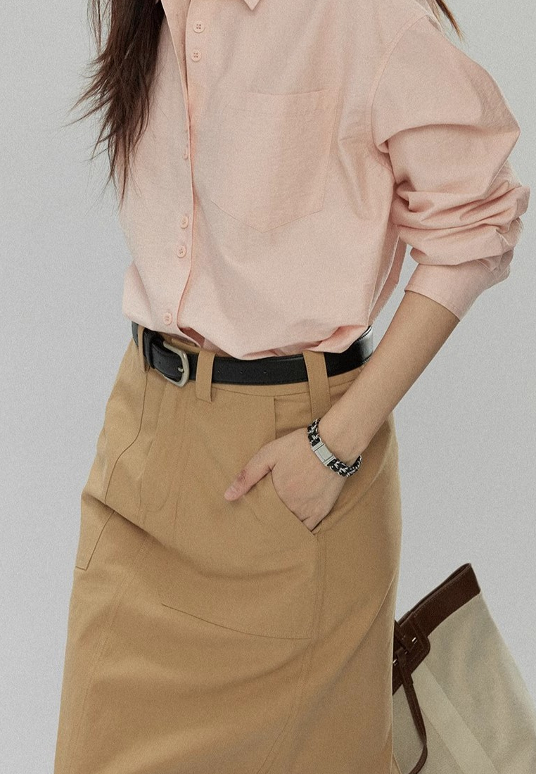 Autumn loose simple versatile top CA25091931PI